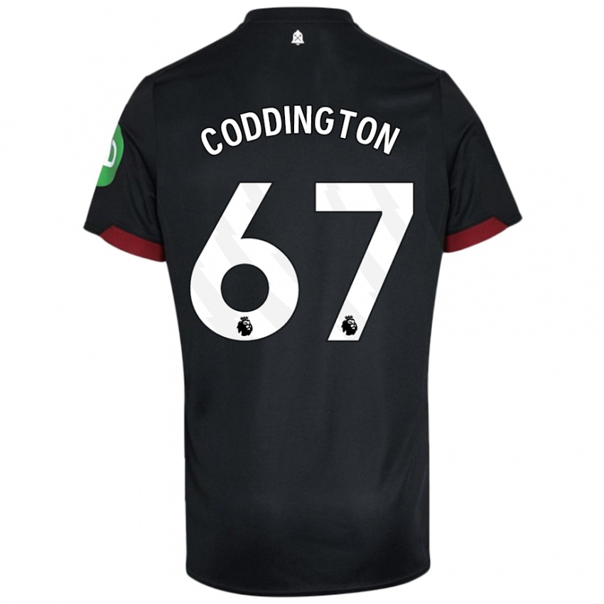 Niño Camiseta Remy Coddington #67 Negro Blanco 2ª Equipación 2024/25 La Camisa Perú