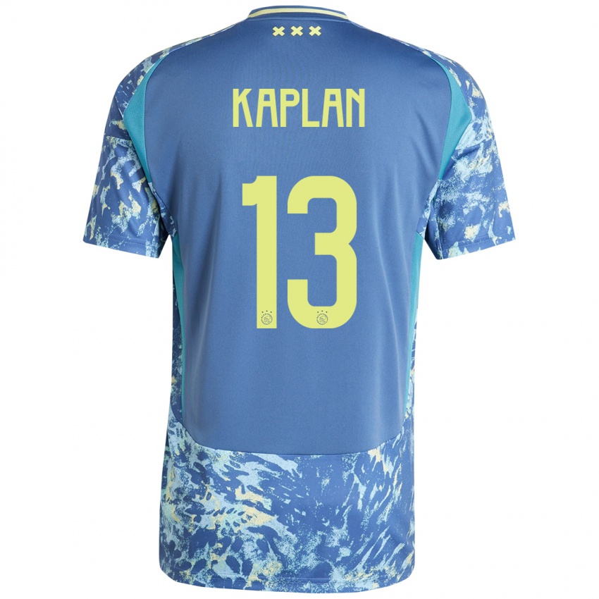 Niño Camiseta Ahmetcan Kaplan #13 Gris Azul Amarillo 2ª Equipación 2024/25 La Camisa Perú