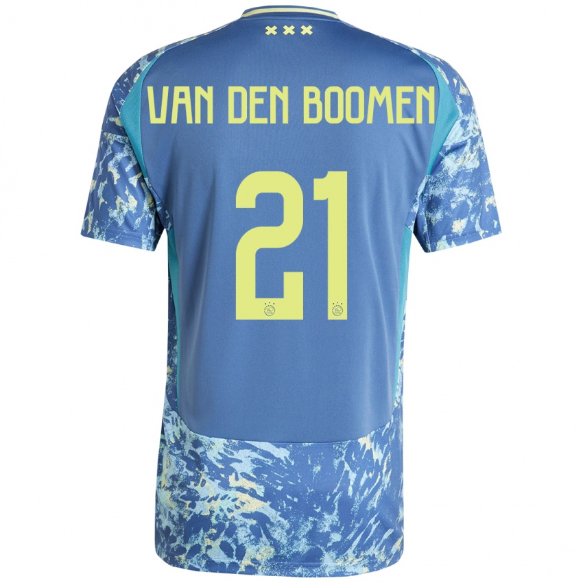 Niño Camiseta Branco Van Den Boomen #21 Gris Azul Amarillo 2ª Equipación 2024/25 La Camisa Perú