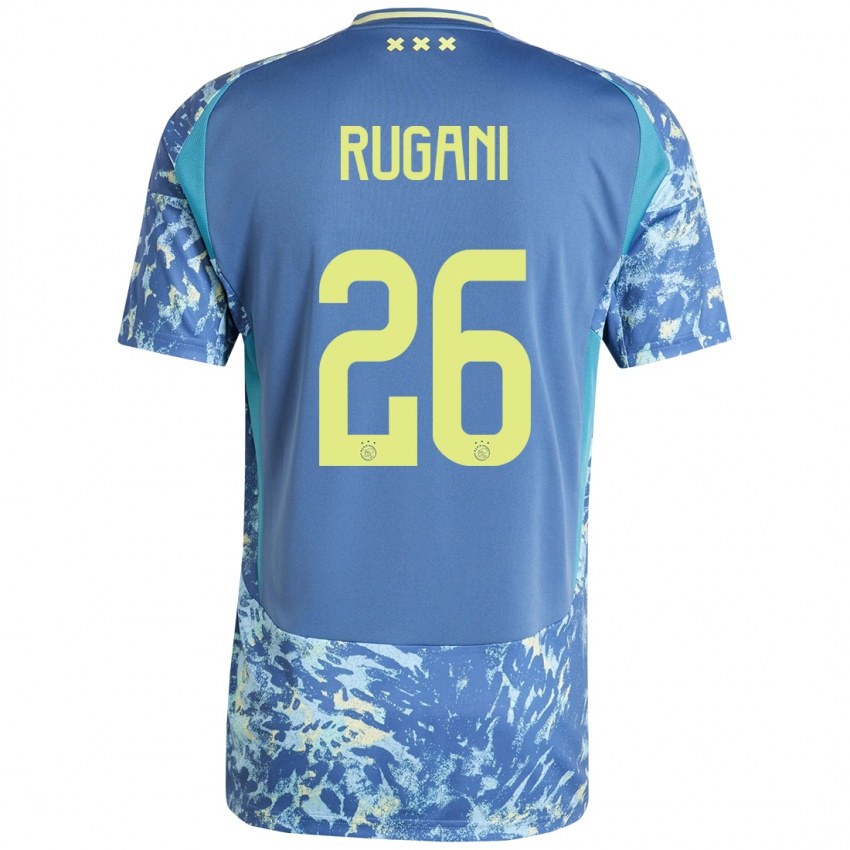 Niño Camiseta Daniele Rugani #26 Gris Azul Amarillo 2ª Equipación 2024/25 La Camisa Perú