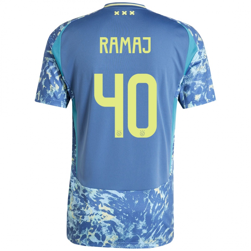 Niño Camiseta Diant Ramaj #40 Gris Azul Amarillo 2ª Equipación 2024/25 La Camisa Perú