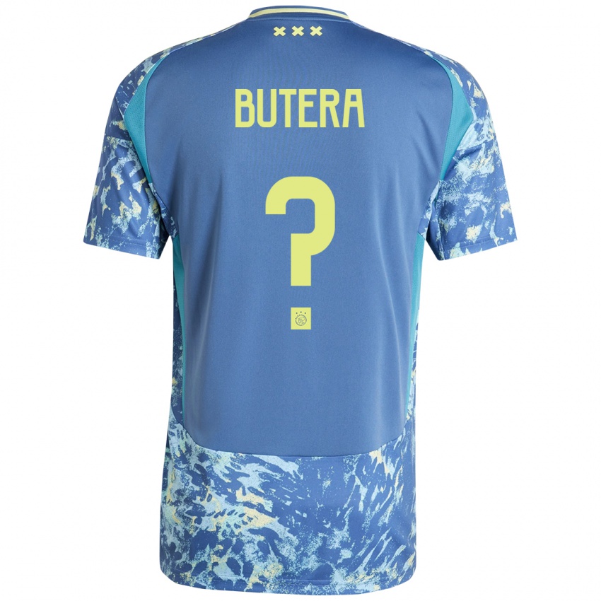 Niño Camiseta Ethan Butera #0 Gris Azul Amarillo 2ª Equipación 2024/25 La Camisa Perú