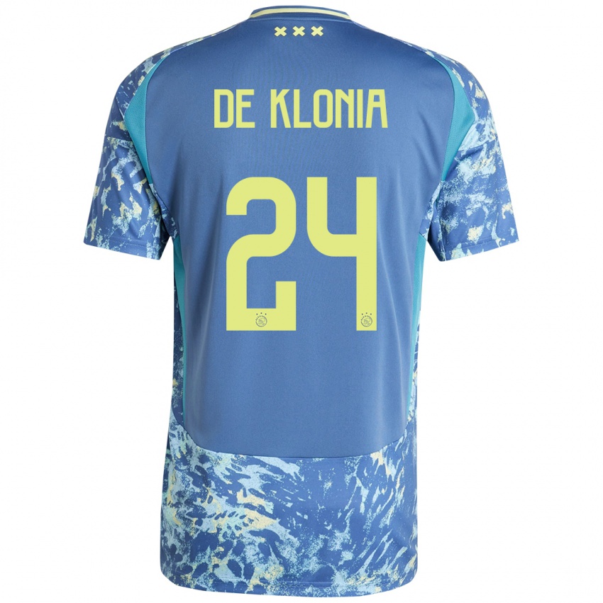 Niño Camiseta Daliyah De Klonia #24 Gris Azul Amarillo 2ª Equipación 2024/25 La Camisa Perú