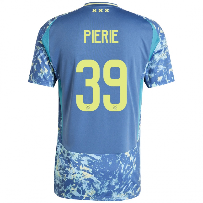 Niño Camiseta Kik Pierie #39 Gris Azul Amarillo 2ª Equipación 2024/25 La Camisa Perú