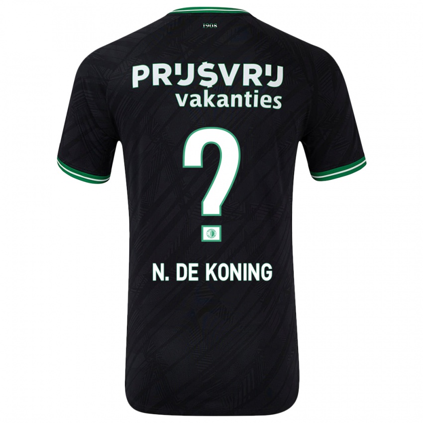 Niño Camiseta Nick De Koning #0 Negro Verde 2ª Equipación 2024/25 La Camisa Perú