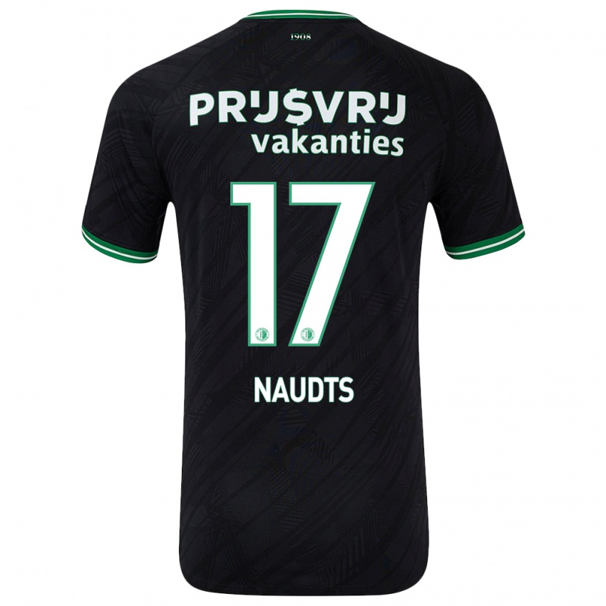 Niño Camiseta Jamir Naudts #17 Negro Verde 2ª Equipación 2024/25 La Camisa Perú