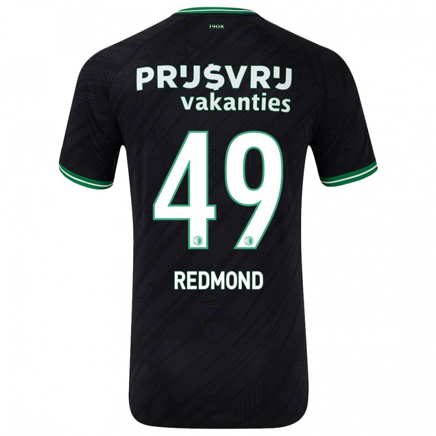 Niño Camiseta Zepiqueno Redmond #49 Negro Verde 2ª Equipación 2024/25 La Camisa Perú