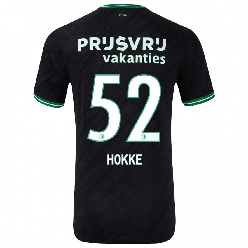 Niño Camiseta Milan Hokke #52 Negro Verde 2ª Equipación 2024/25 La Camisa Perú