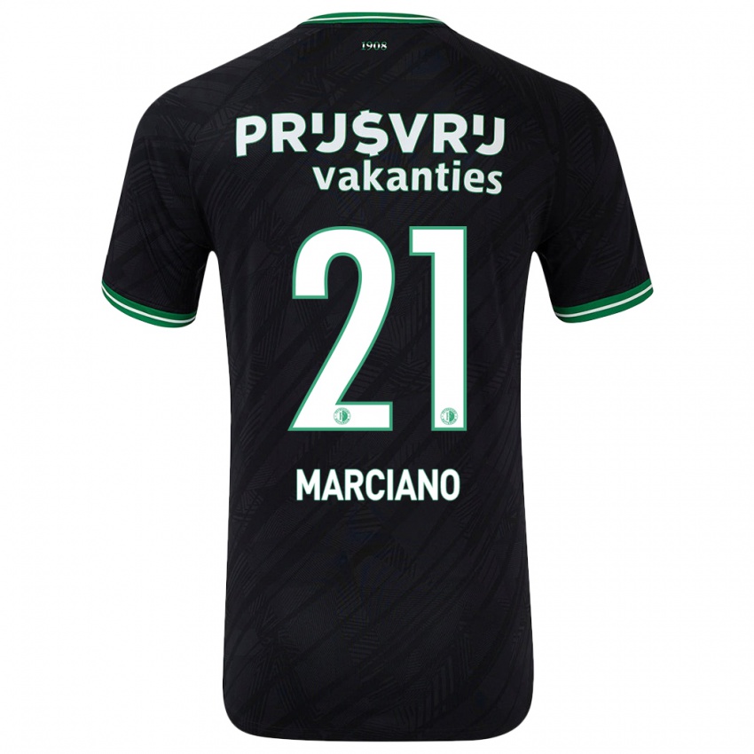 Niño Camiseta Ofir Marciano #21 Negro Verde 2ª Equipación 2024/25 La Camisa Perú