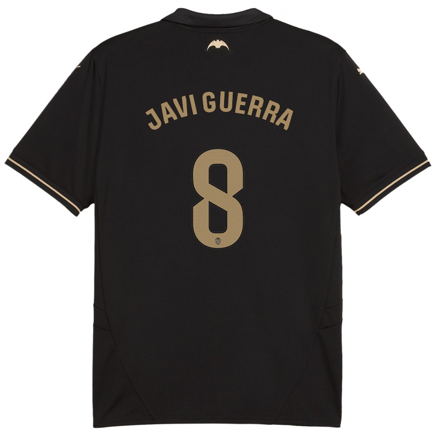 Niño Camiseta Javi Guerra #8 Negro 2ª Equipación 2024/25 La Camisa Perú