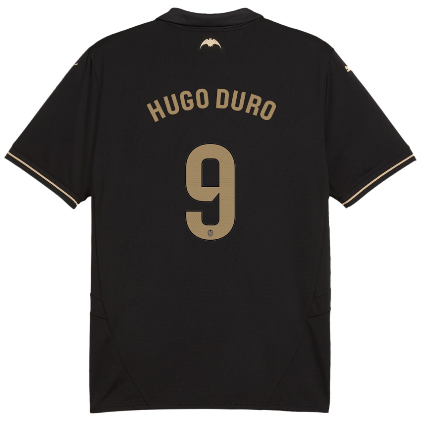 Niño Camiseta Hugo Duro #9 Negro 2ª Equipación 2024/25 La Camisa Perú