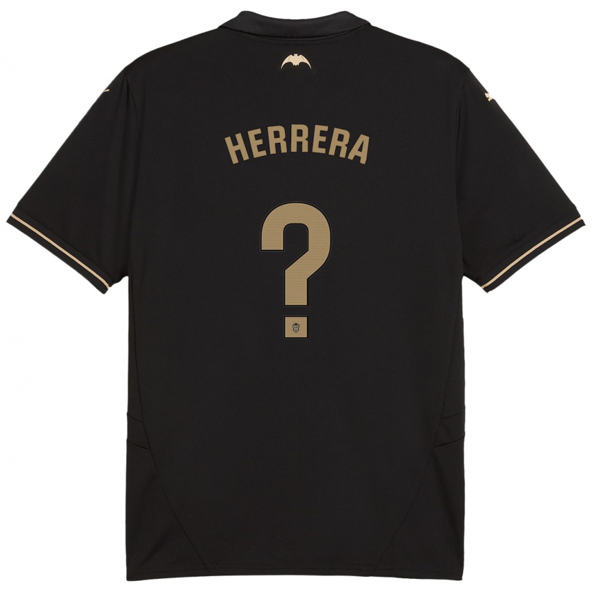 Niño Camiseta Iker Herrera #0 Negro 2ª Equipación 2024/25 La Camisa Perú