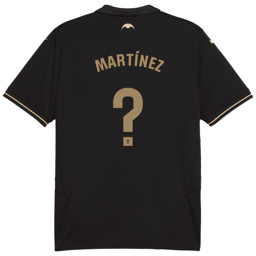 Niño Camiseta David Martínez #0 Negro 2ª Equipación 2024/25 La Camisa Perú