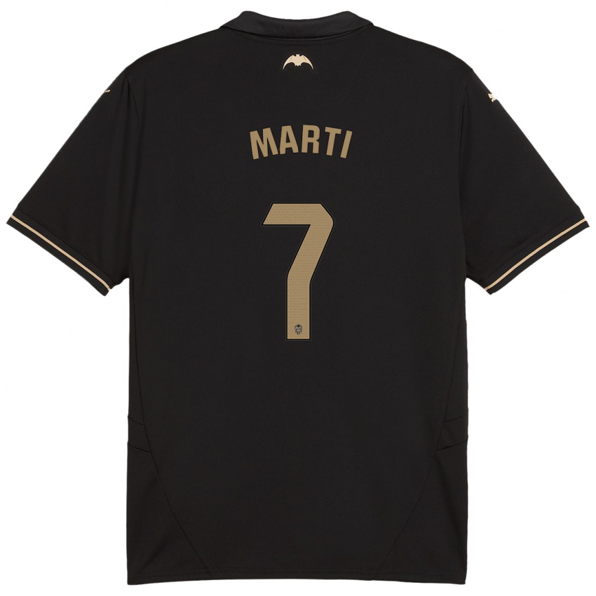 Niño Camiseta Marina Martí #7 Negro 2ª Equipación 2024/25 La Camisa Perú