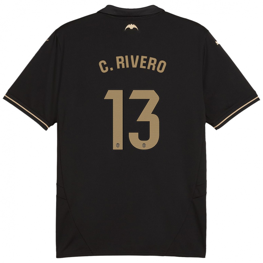 Niño Camiseta Cristian Rivero #13 Negro 2ª Equipación 2024/25 La Camisa Perú