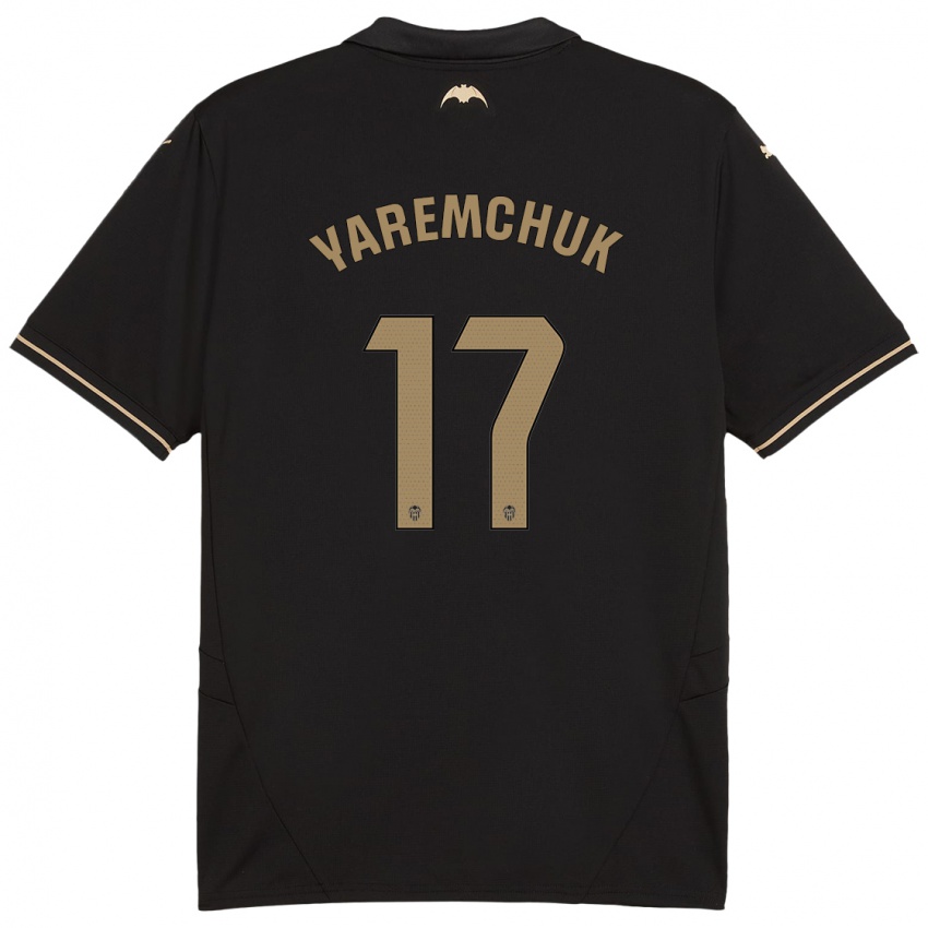 Niño Camiseta Roman Yaremchuk #17 Negro 2ª Equipación 2024/25 La Camisa Perú