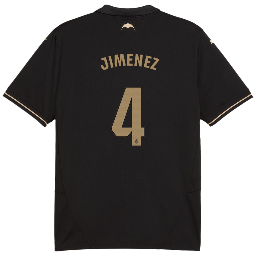 Niño Camiseta Maria Jimenez #4 Negro 2ª Equipación 2024/25 La Camisa Perú