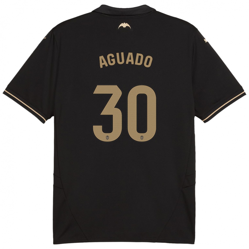 Niño Camiseta Julia Aguado #30 Negro 2ª Equipación 2024/25 La Camisa Perú