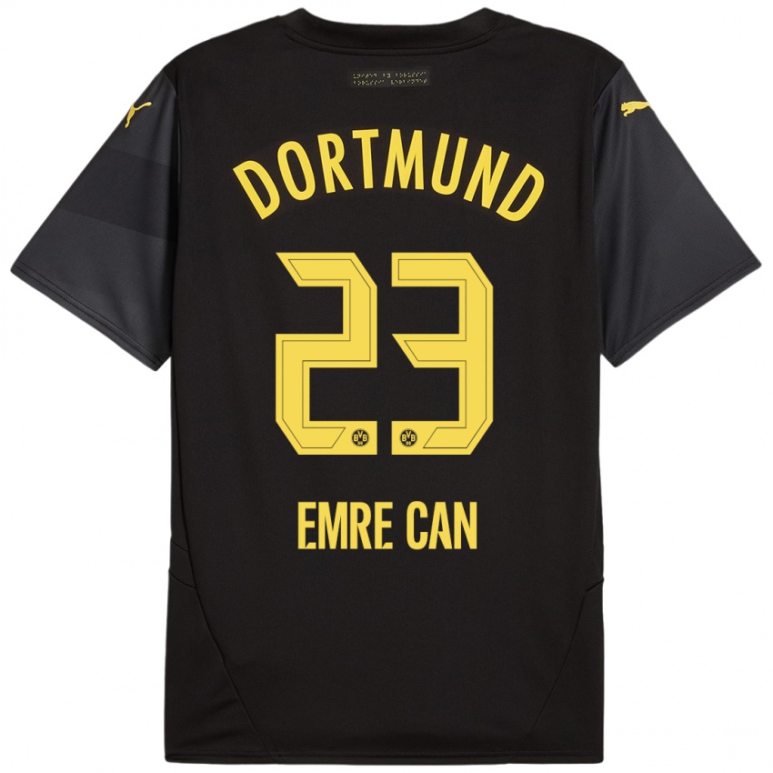 Niño Camiseta Emre Can #23 Negro Amarillo 2ª Equipación 2024/25 La Camisa Perú