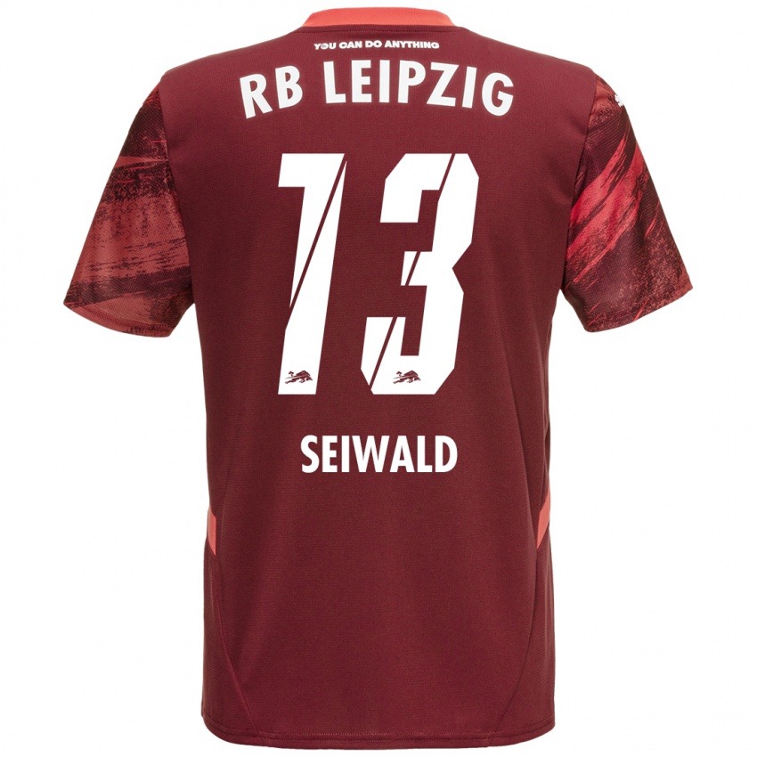 Niño Camiseta Nicolas Seiwald #13 Borgoña 2ª Equipación 2024/25 La Camisa Perú