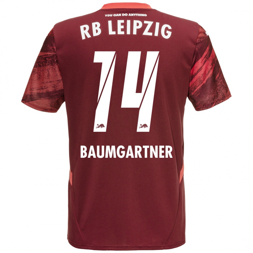 Niño Camiseta Christoph Baumgartner #14 Borgoña 2ª Equipación 2024/25 La Camisa Perú