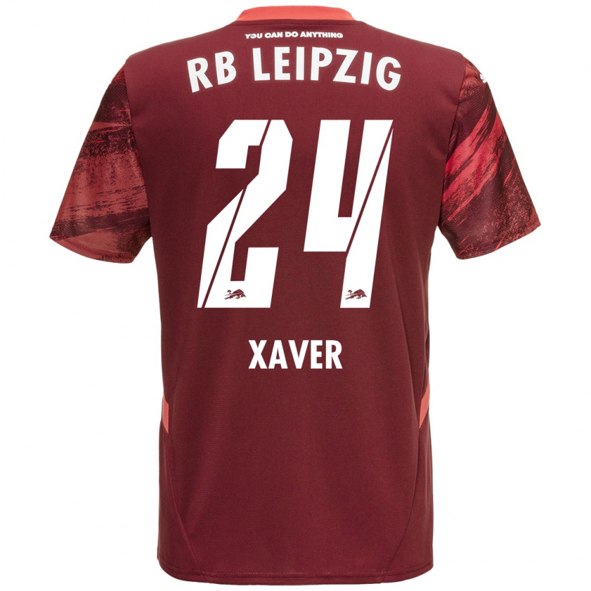 Niño Camiseta Xaver Schlager #24 Borgoña 2ª Equipación 2024/25 La Camisa Perú