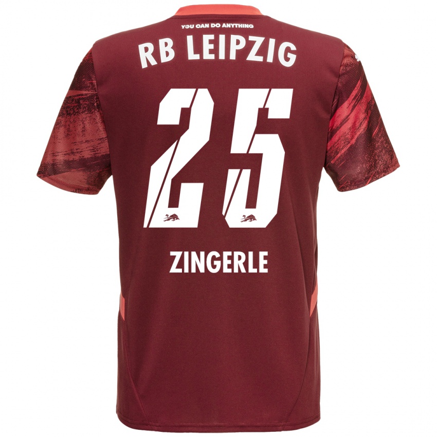 Niño Camiseta Leopold Zingerle #25 Borgoña 2ª Equipación 2024/25 La Camisa Perú