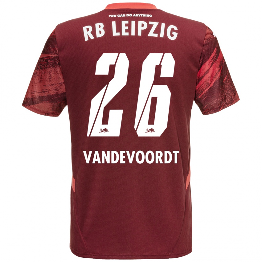 Niño Camiseta Maarten Vandevoordt #26 Borgoña 2ª Equipación 2024/25 La Camisa Perú