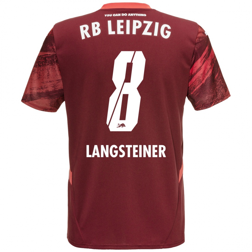 Niño Camiseta Toni Langsteiner #8 Borgoña 2ª Equipación 2024/25 La Camisa Perú