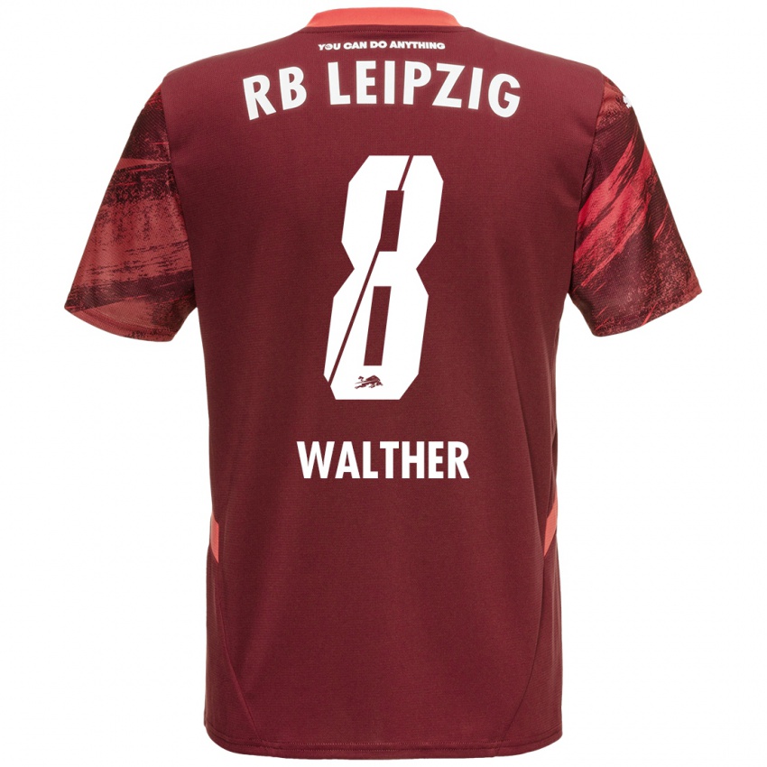 Niño Camiseta Kofi Walther #8 Borgoña 2ª Equipación 2024/25 La Camisa Perú