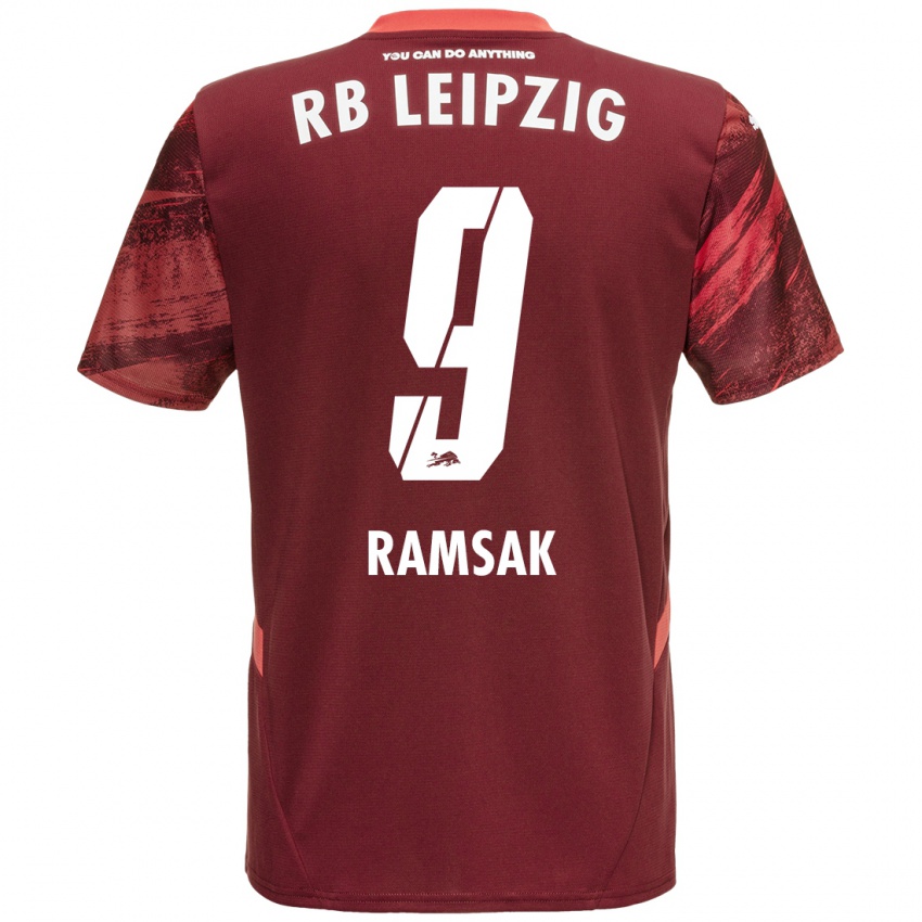 Niño Camiseta Robert Ramsak #9 Borgoña 2ª Equipación 2024/25 La Camisa Perú