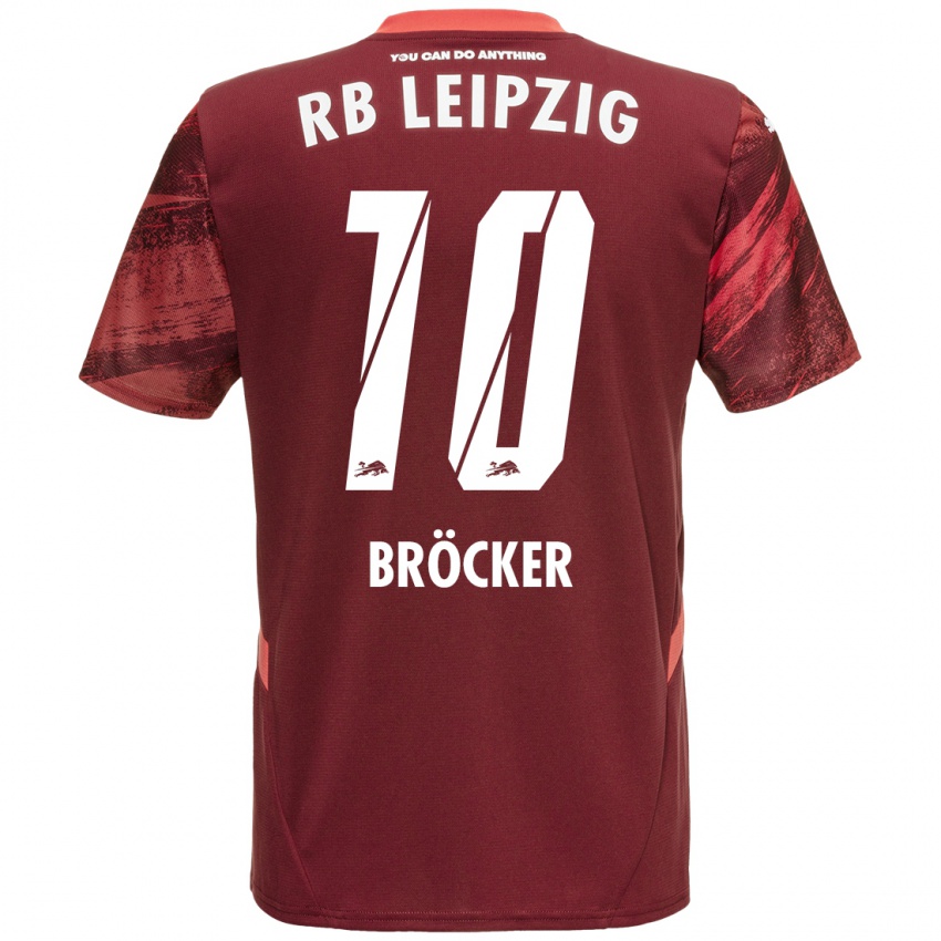 Niño Camiseta Mads Bröcker #10 Borgoña 2ª Equipación 2024/25 La Camisa Perú