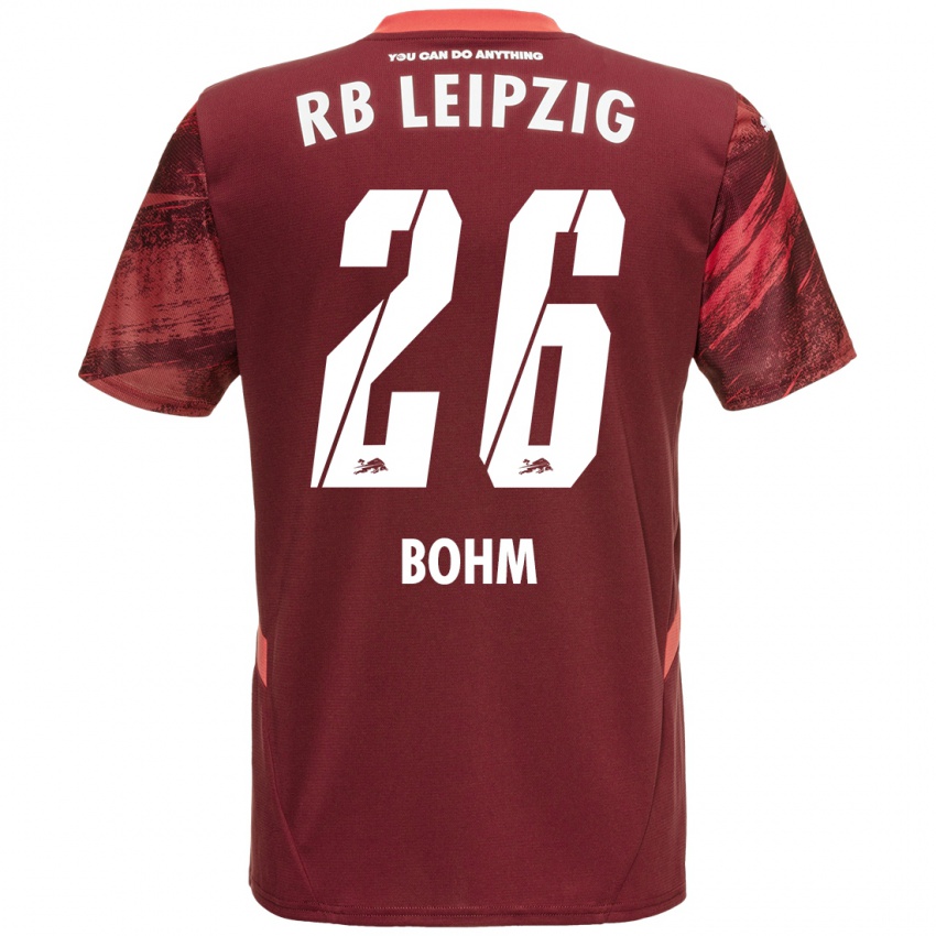 Niño Camiseta Pepe Böhm #26 Borgoña 2ª Equipación 2024/25 La Camisa Perú