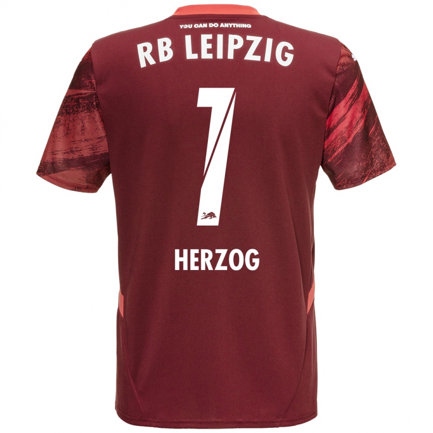 Niño Camiseta Elvira Herzog #1 Borgoña 2ª Equipación 2024/25 La Camisa Perú