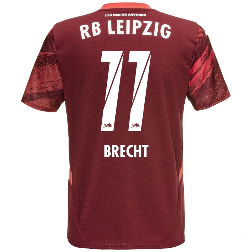 Niño Camiseta Barbara Brecht #11 Borgoña 2ª Equipación 2024/25 La Camisa Perú