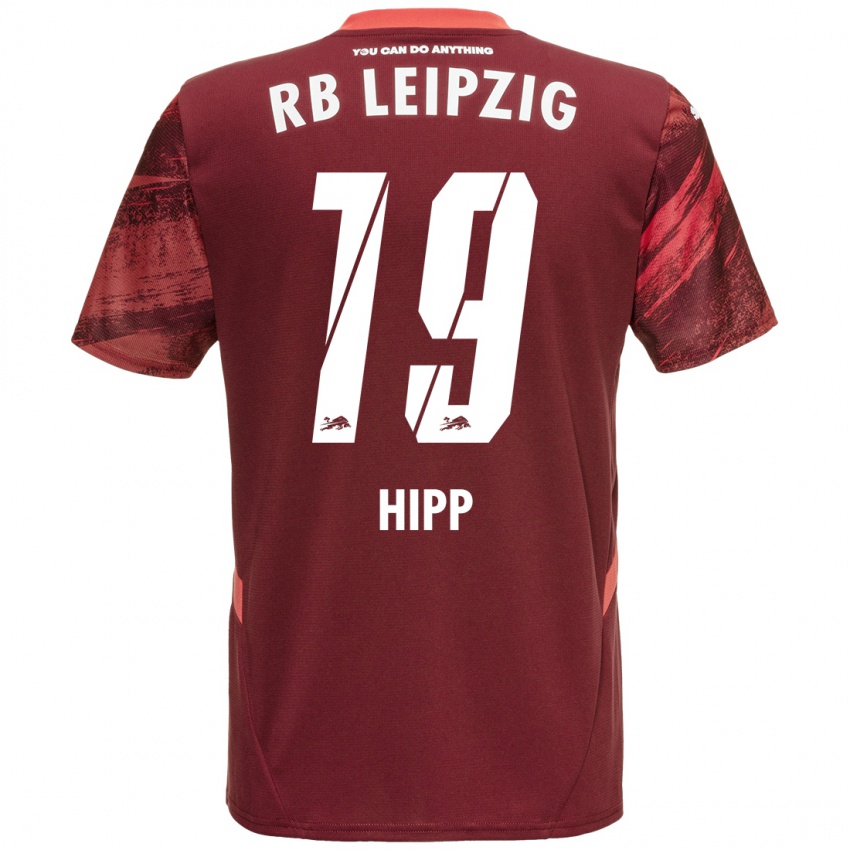 Niño Camiseta Jenny Hipp #19 Borgoña 2ª Equipación 2024/25 La Camisa Perú