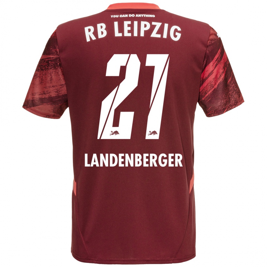 Niño Camiseta Julia Landenberger #21 Borgoña 2ª Equipación 2024/25 La Camisa Perú