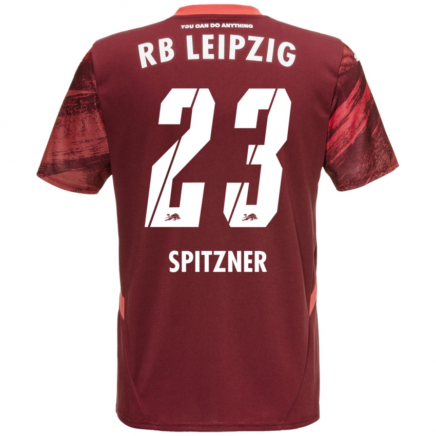 Niño Camiseta Kyra Spitzner #23 Borgoña 2ª Equipación 2024/25 La Camisa Perú