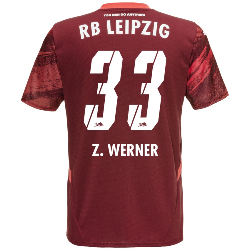 Niño Camiseta Zoé Werner #33 Borgoña 2ª Equipación 2024/25 La Camisa Perú