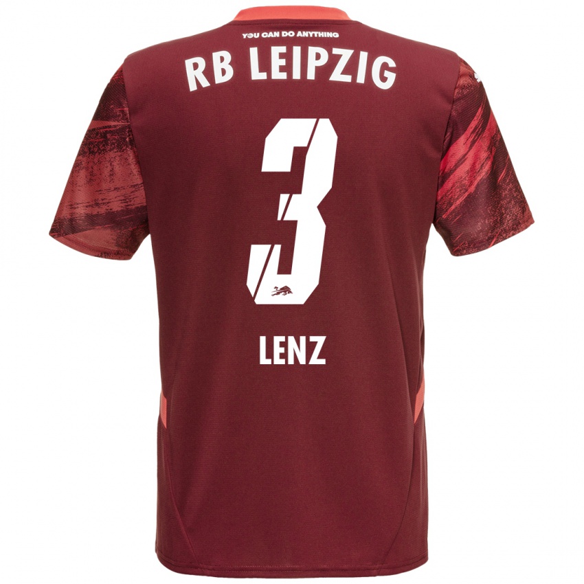 Niño Camiseta Christopher Lenz #3 Borgoña 2ª Equipación 2024/25 La Camisa Perú