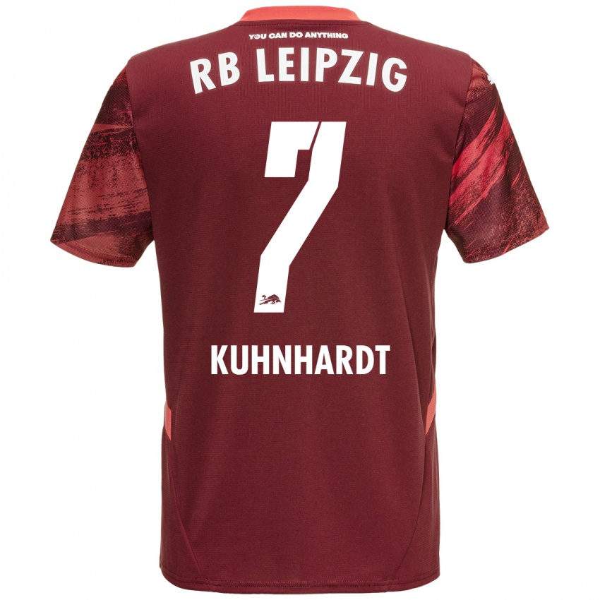 Niño Camiseta Paul Kühnhardt #7 Borgoña 2ª Equipación 2024/25 La Camisa Perú