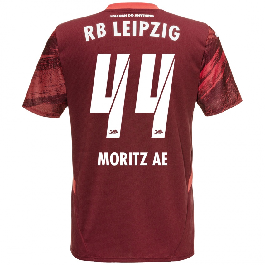 Niño Camiseta Moritz Aé #44 Borgoña 2ª Equipación 2024/25 La Camisa Perú