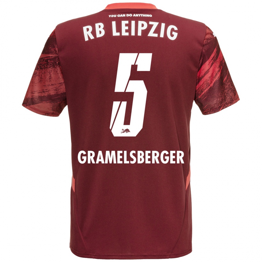 Niño Camiseta Lennert Gramelsberger #5 Borgoña 2ª Equipación 2024/25 La Camisa Perú