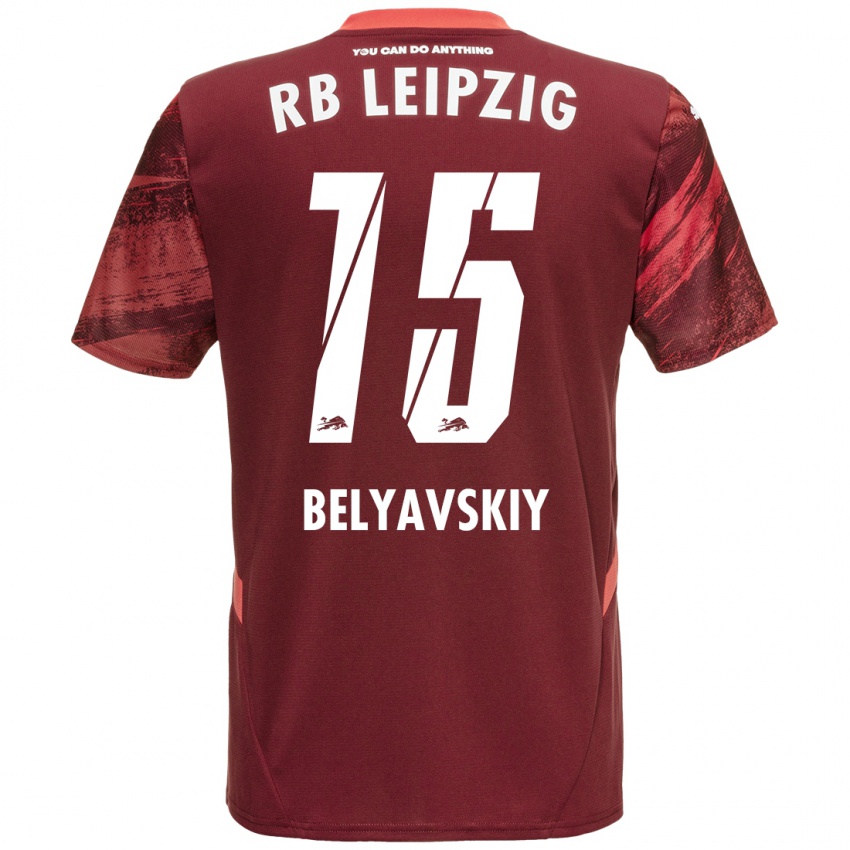 Niño Camiseta David Belyavskiy #15 Borgoña 2ª Equipación 2024/25 La Camisa Perú