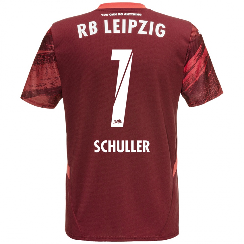 Niño Camiseta Gina Schüller #1 Borgoña 2ª Equipación 2024/25 La Camisa Perú