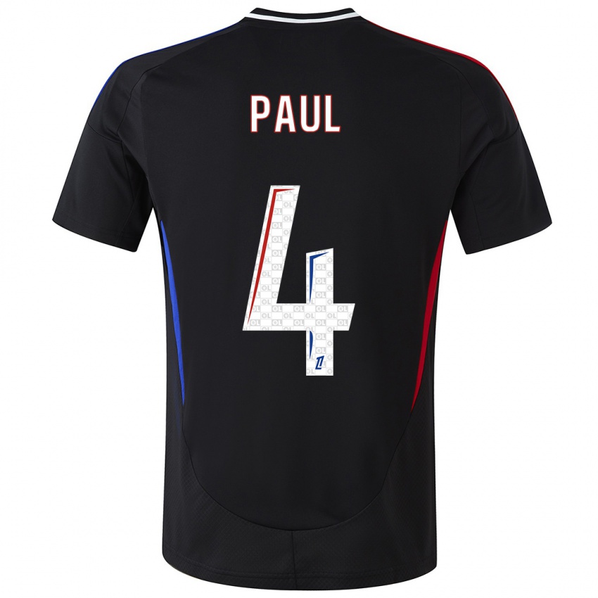 Niño Camiseta Paul Akouokou #4 Negro 2ª Equipación 2024/25 La Camisa Perú