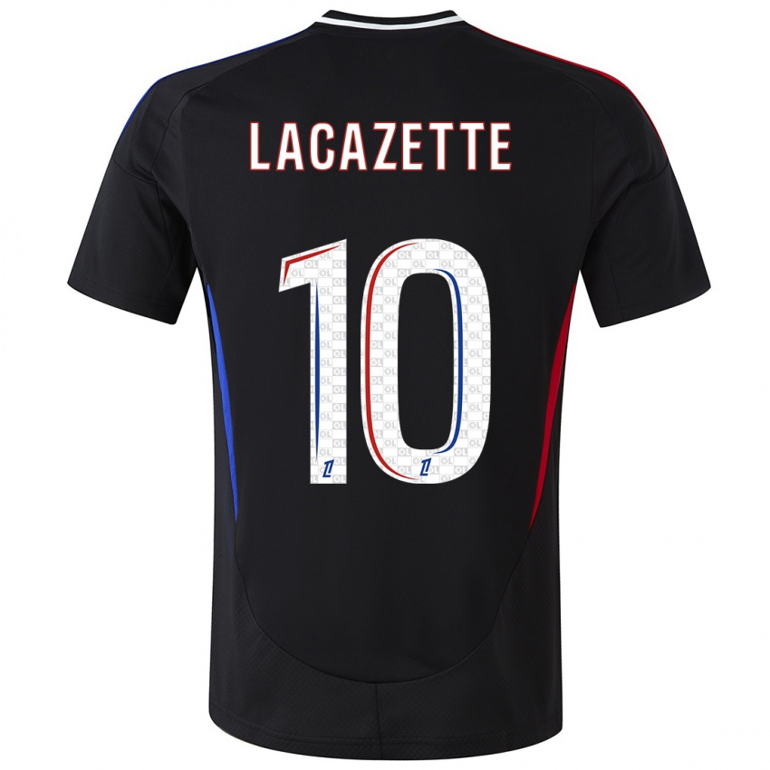 Niño Camiseta Alexandre Lacazette #10 Negro 2ª Equipación 2024/25 La Camisa Perú