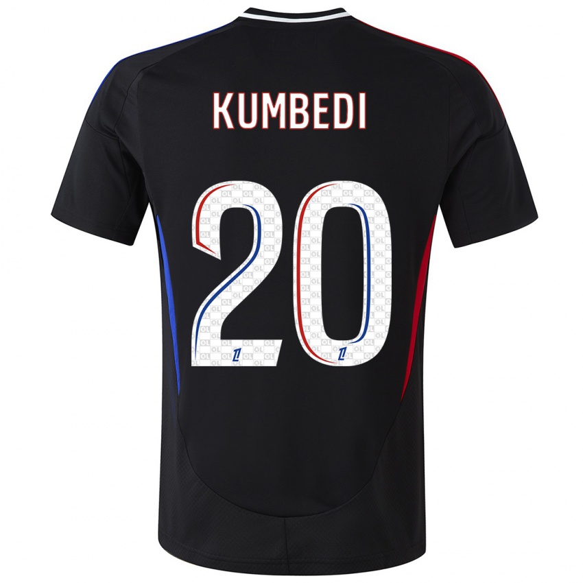 Niño Camiseta Saël Kumbedi #20 Negro 2ª Equipación 2024/25 La Camisa Perú