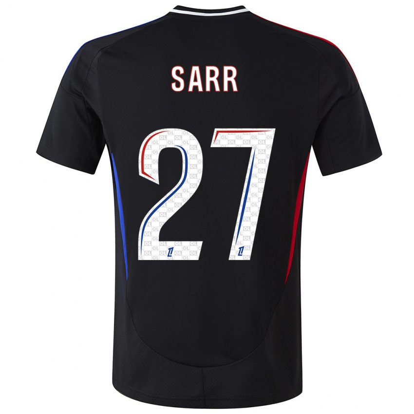 Niño Camiseta Amin Sarr #27 Negro 2ª Equipación 2024/25 La Camisa Perú