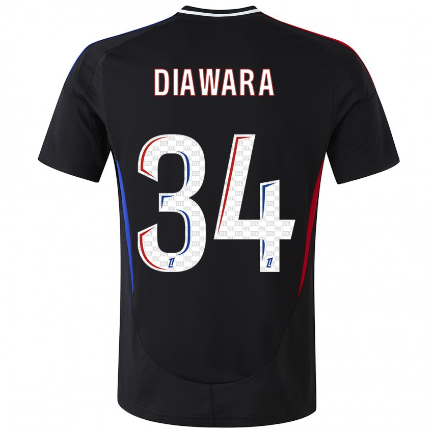 Niño Camiseta Mahamadou Diawara #34 Negro 2ª Equipación 2024/25 La Camisa Perú